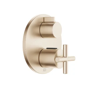 Dornbracht TARA Concealed thermostat with one function volume control  - Brushed Champagne (22kt Gold)