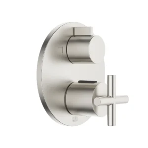 Dornbracht TARA Concealed thermostat with two function volume control  - Brushed Platinum
