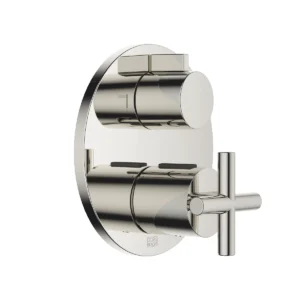 Dornbracht TARA Concealed thermostat with two function volume control  - Platinum