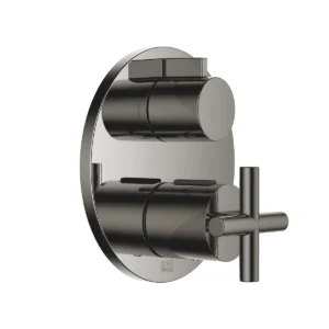 Dornbracht TARA Concealed thermostat with two function volume control  - Dark Chrome