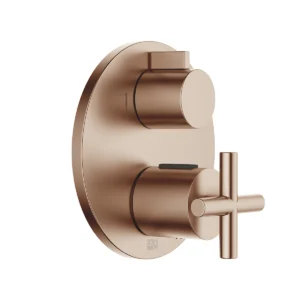 Dornbracht TARA Concealed thermostat with two function volume control  - Brushed Bronze