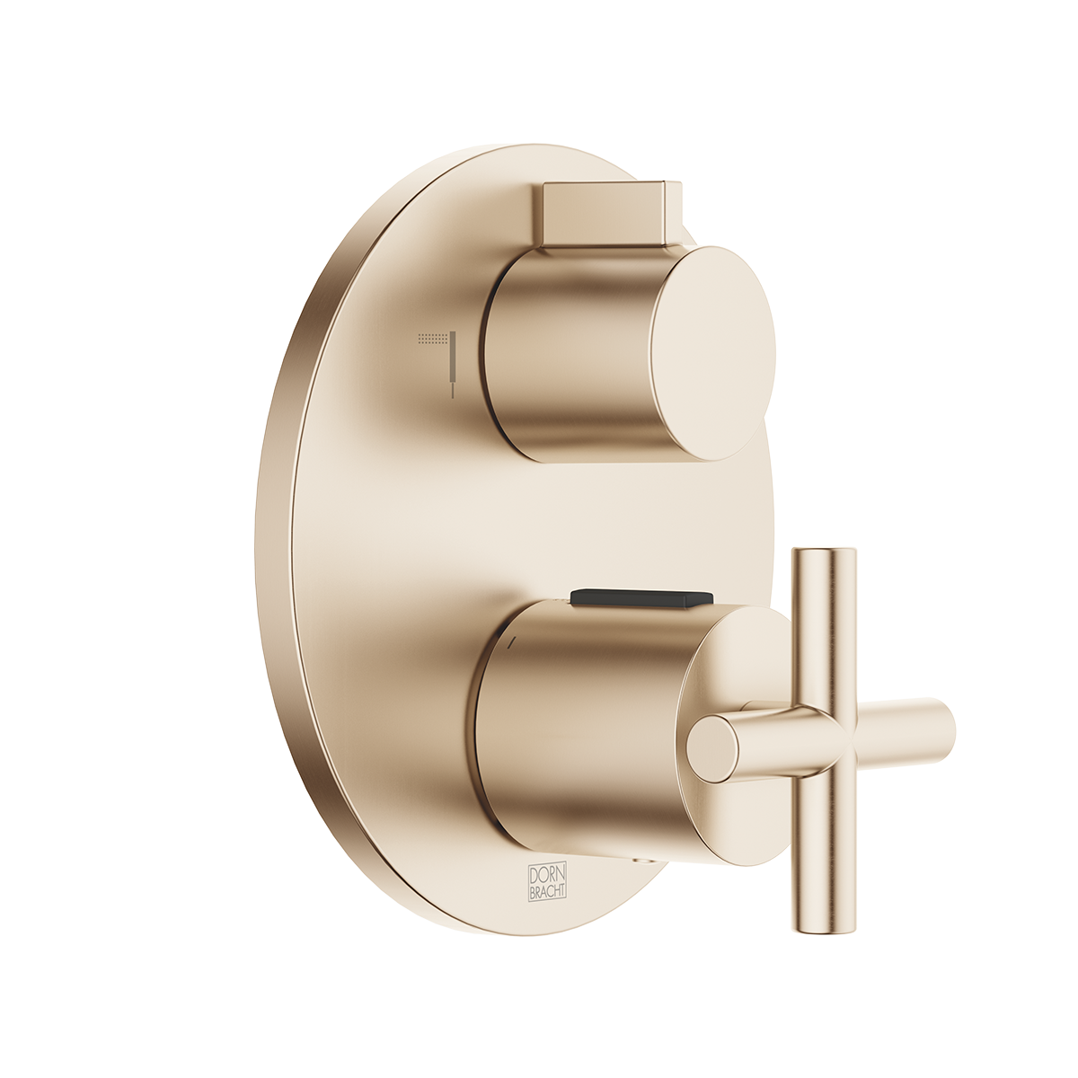 Dornbracht TARA Concealed thermostat with two function volume control - Brushed Champagne (22kt Gold)