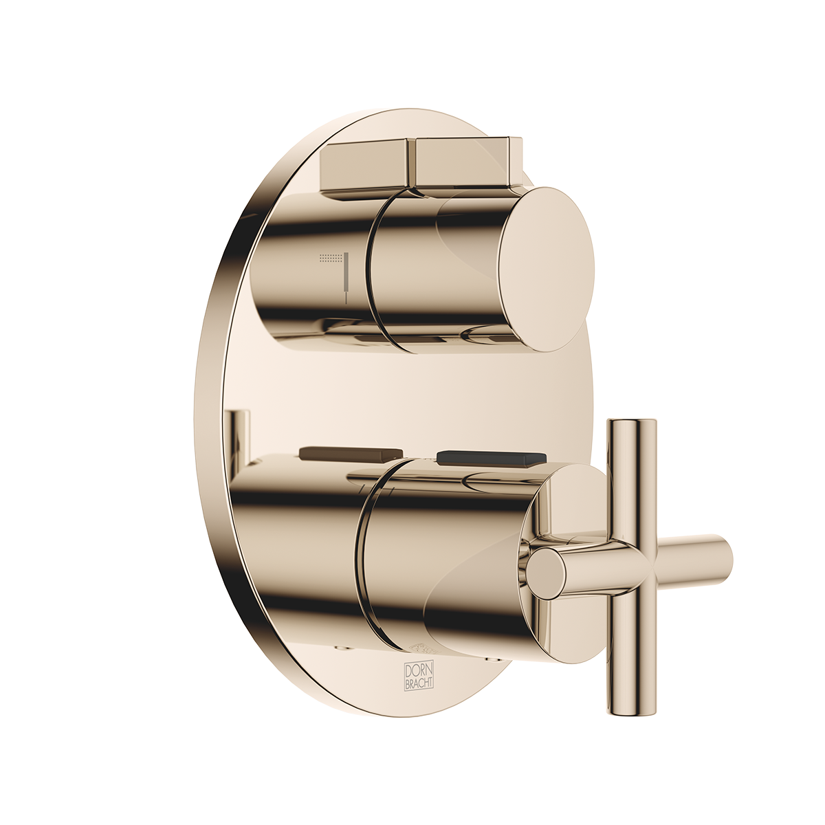 Dornbracht TARA Concealed thermostat with two function volume control - Champagne (22kt Gold)