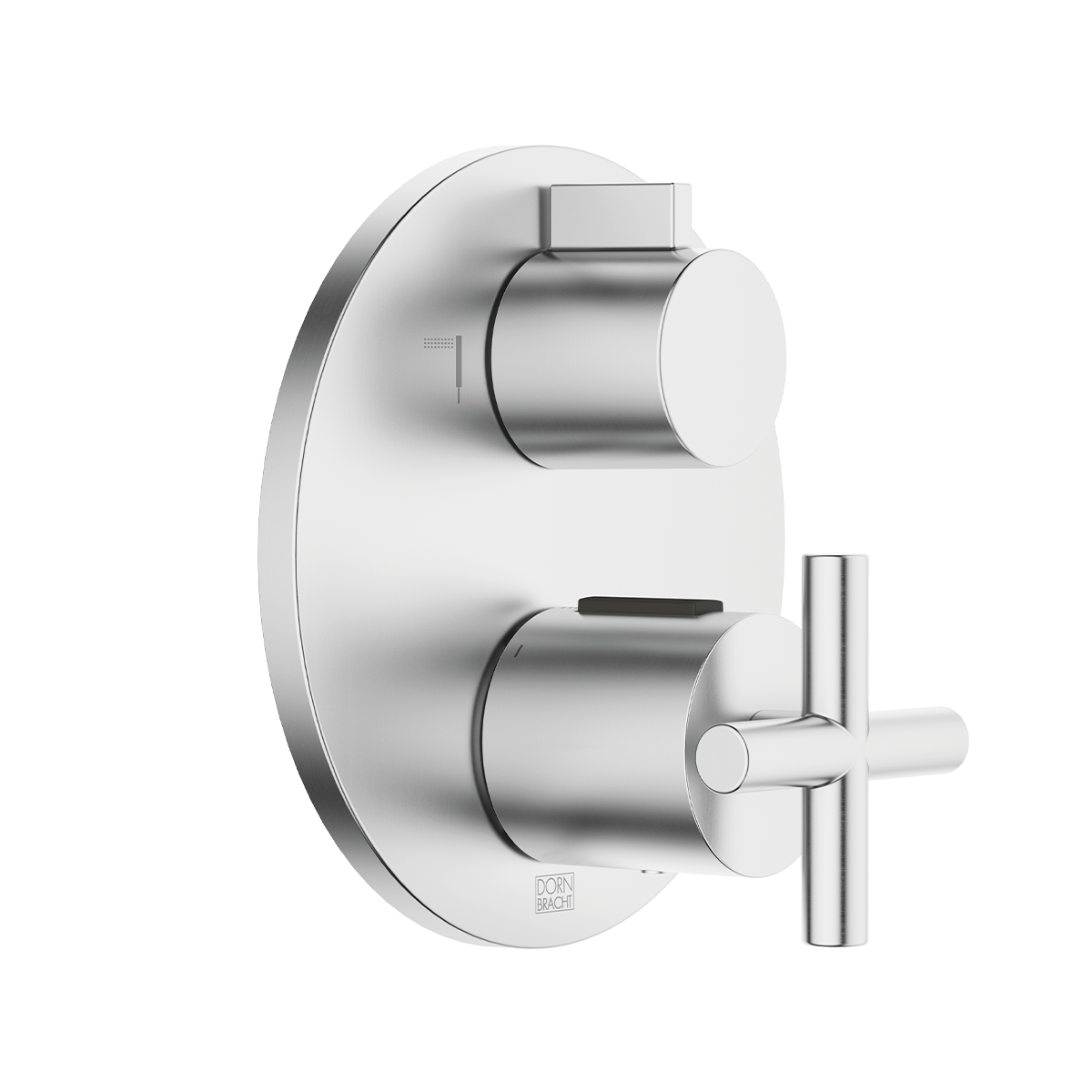 Dornbracht TARA Concealed thermostat with two function volume control - Brushed Chrome