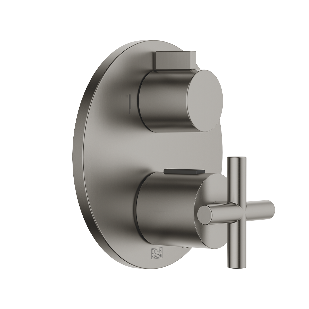 Dornbracht TARA Concealed thermostat with two function volume control - Brushed Dark Platinum