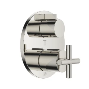 Dornbracht TARA Concealed thermostat with three function volume control  - Platinum