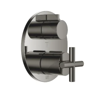 Dornbracht TARA Concealed thermostat with three function volume control  - Dark Chrome