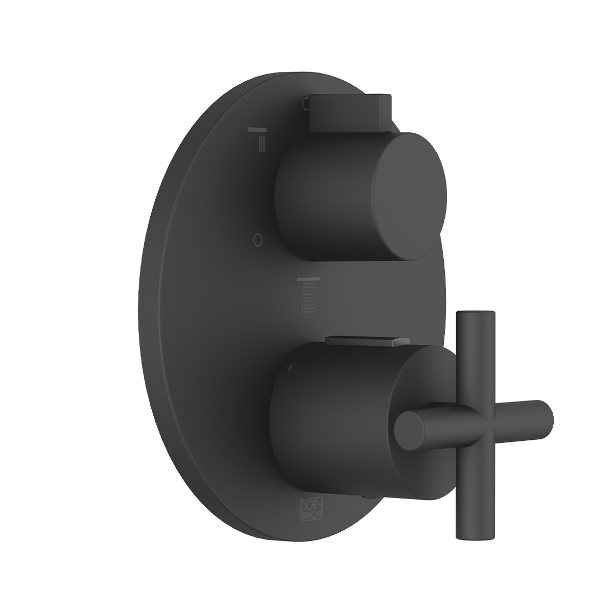 Dornbracht TARA Concealed thermostat with three function volume control - Matte Black