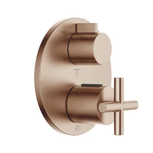 Dornbracht TARA Concealed thermostat with three function volume control  - Brushed Bronze