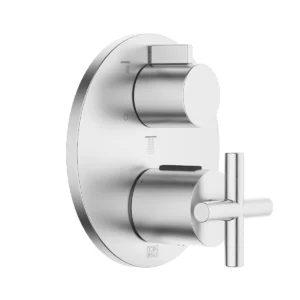 Dornbracht TARA Concealed thermostat with three function volume control  - Brushed Chrome
