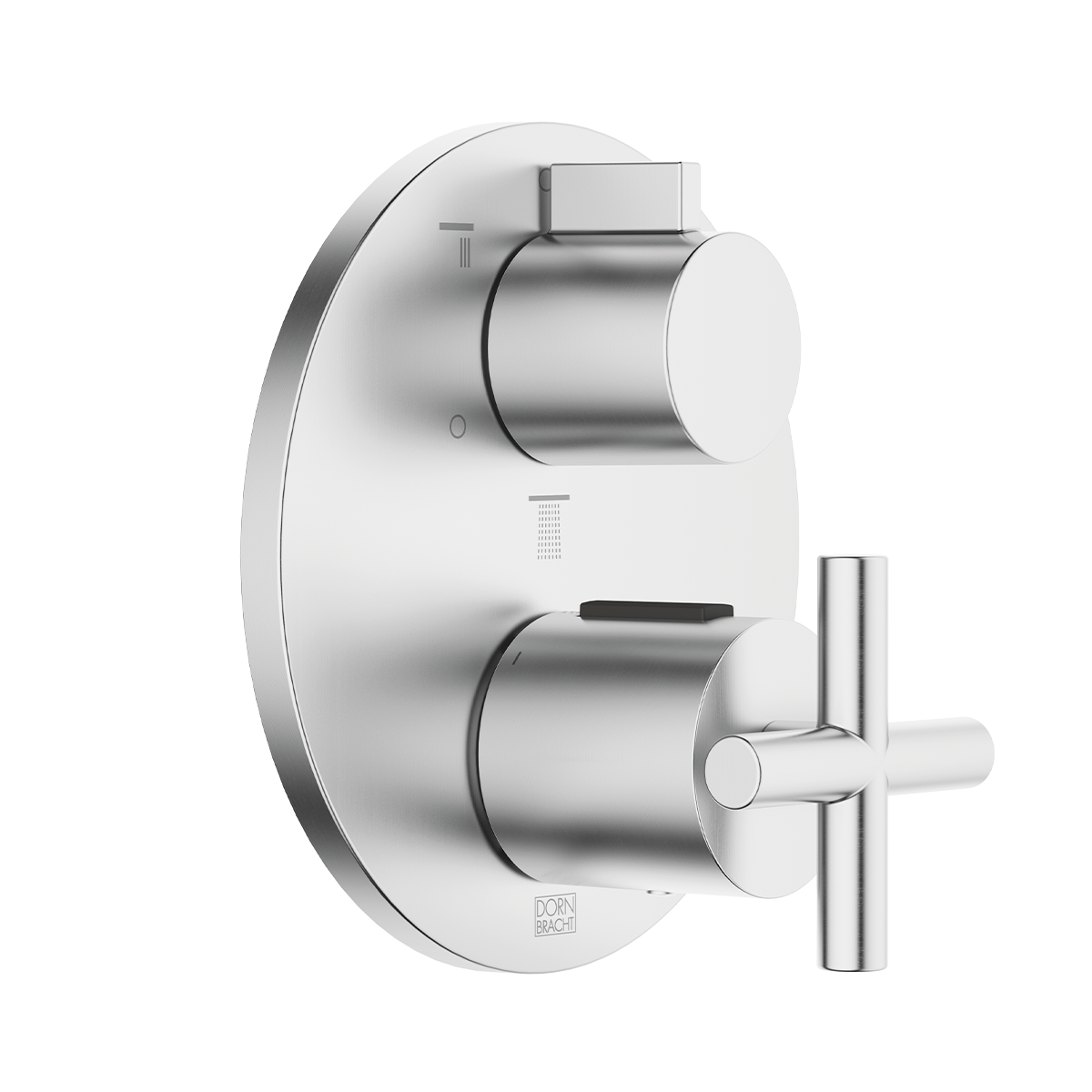 Dornbracht TARA Concealed thermostat with three function volume control - Brushed Chrome