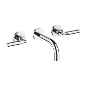 Dornbracht TARA Wall-mounted basin mixer without pop-up waste 160mm with levers - Chrome