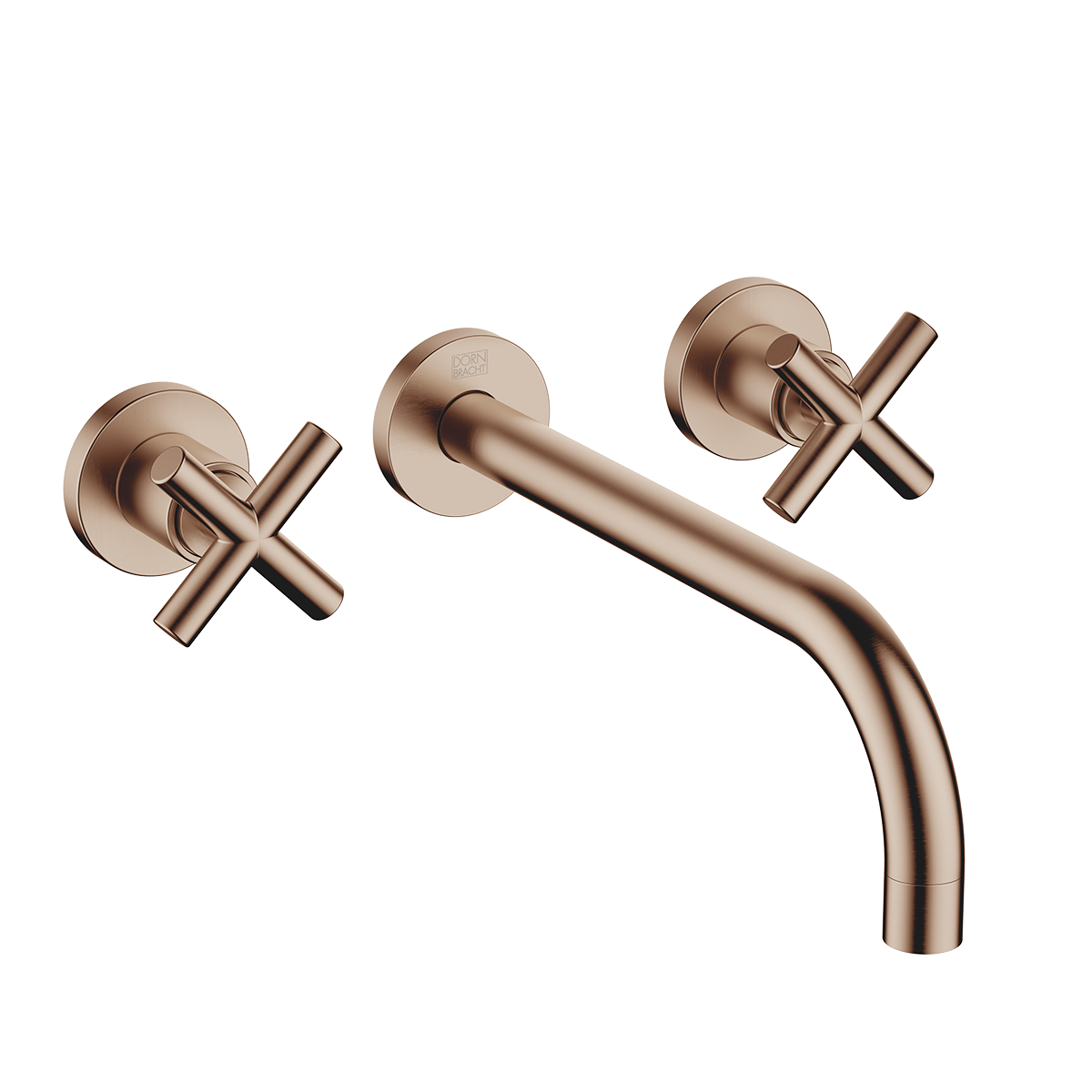 Dornbracht TARA Wall-mounted basin mixer without pop-up waste 240mm with crosshead - Brushed Bronze
