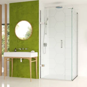Matki EauZone Hinged Door from wall and Inline Panel for Corner - EPWC