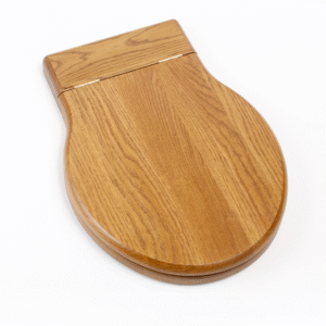 Thomas Crapper Oval Toilet Seat (Oak shown)