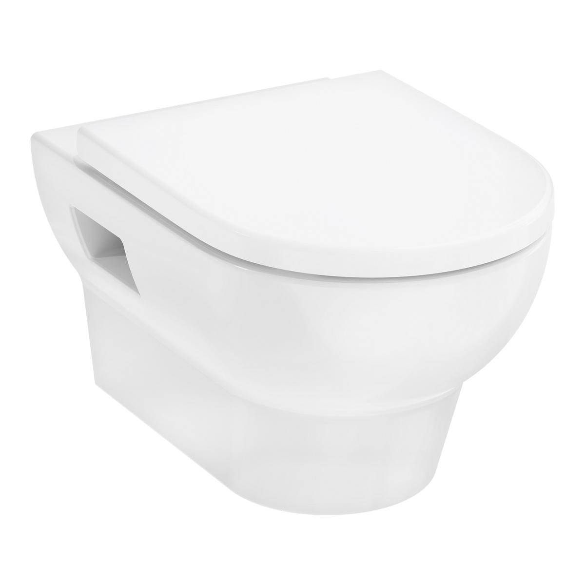 hansgrohe GladeLake S Wall hung WC Set 540 AquaChannel Flush with WC seat and cover