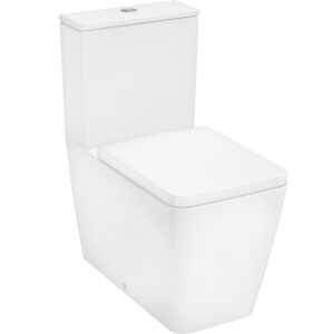 hansgrohe EluPura Q Floorstanding WC close coupled 640 back to wall with horizontal/vertical outlet AquaFall Flush