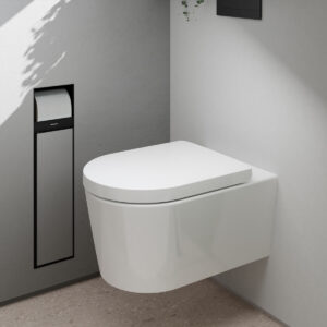 hansgrohe EluPura S Wall hung WC Set 54cm AquaHelix Flush, with SoftClose seat