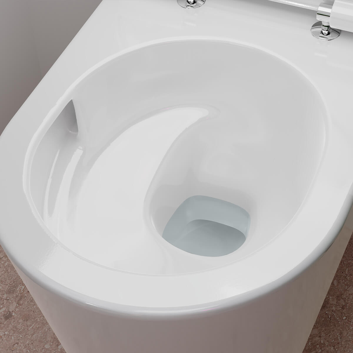 hansgrohe EluPura S Wall hung WC Set 54cm AquaHelix Flush, with SoftClose seat flush technology