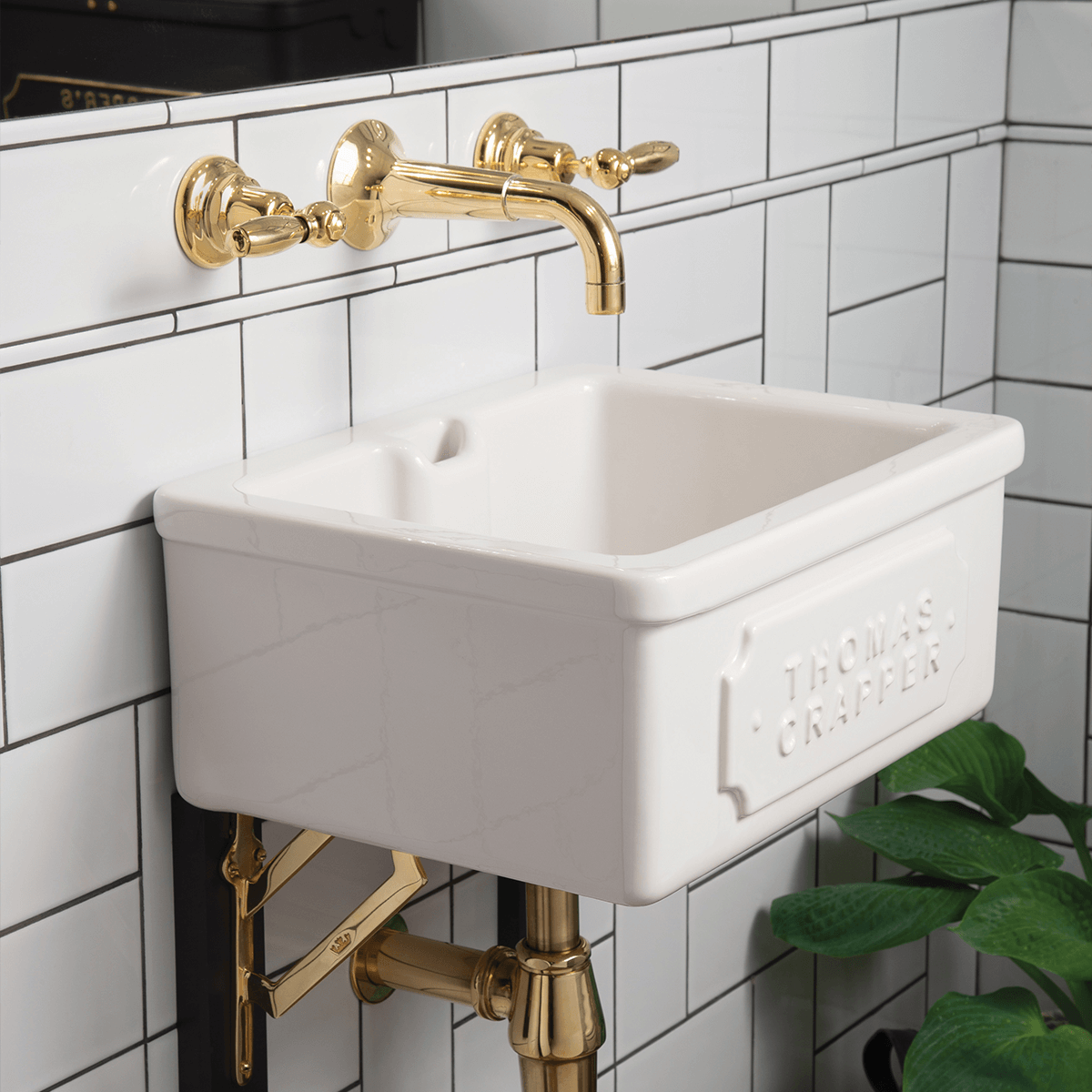 Downham Cloakroom basin on brackets, White
