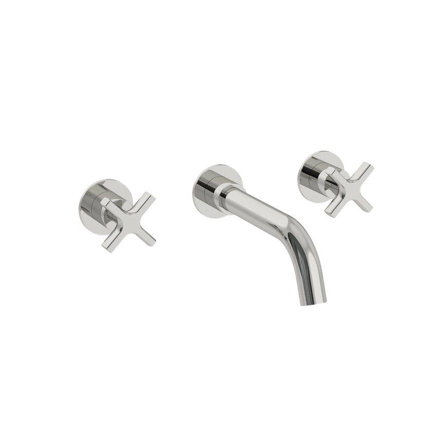 Coalbrook Bank 3 hole Wall Mounted Bath Filler – 190mm Spout With Boss