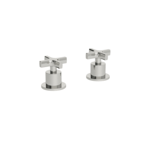 Coalbrook Bank pair of deck mounted bath valves on/off