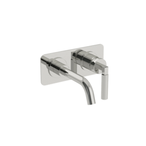 Coalbrook Zurich wall mounted 2 hole basin mixer with back plate