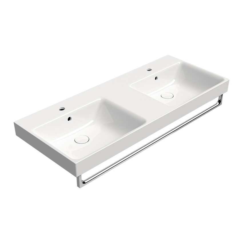 GSI Nubes 120 Double Basin, White 120X50