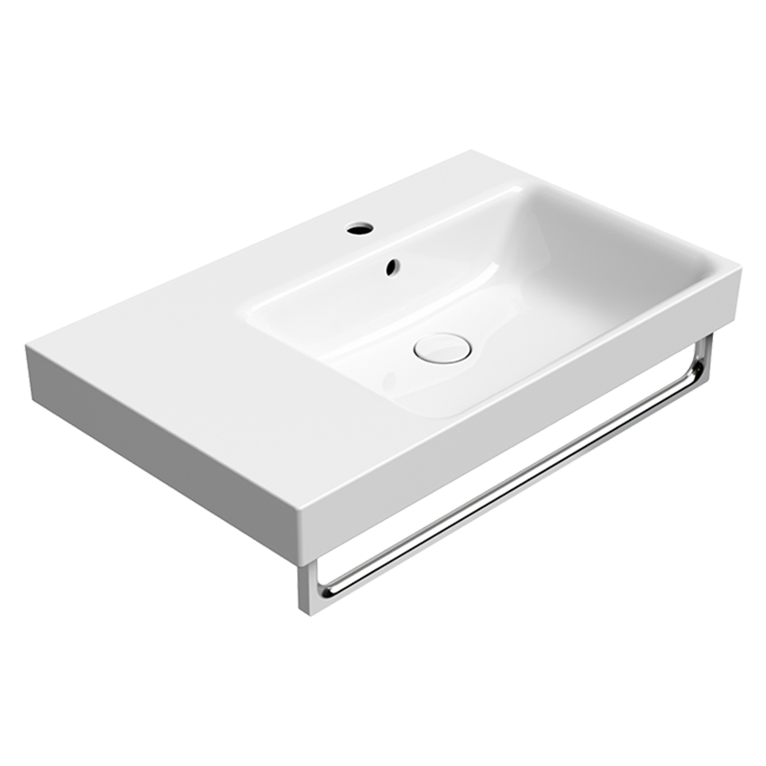 GSI Nubes 80X50 WashBasin, Left Hand Ledge