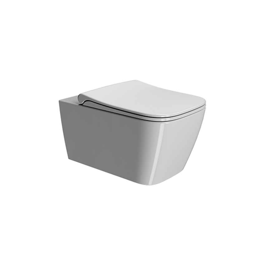 GSI Nubes 55 Wall Hung Toilet & Soft Close Seat - Image 2
