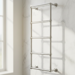 JIS Fletching *Electric* Stainless Steel,Flat Fronted Towel Rail